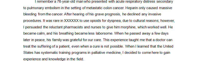 geriatric and palliative care fellowship personal statement example - paragraph 3
