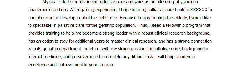 geriatric and palliative care fellowship personal statement example - paragraph 6